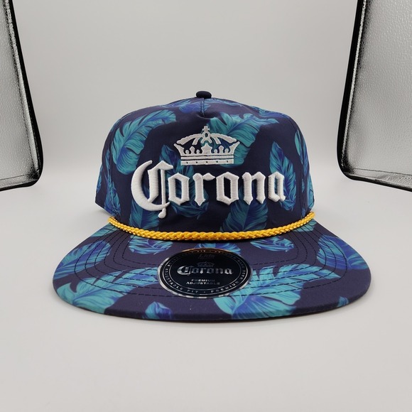 Corona Beer Rope Floral Golfer Hat Adjustable Snapback Embroidered Logo Cap NEW - Picture 2 of 13